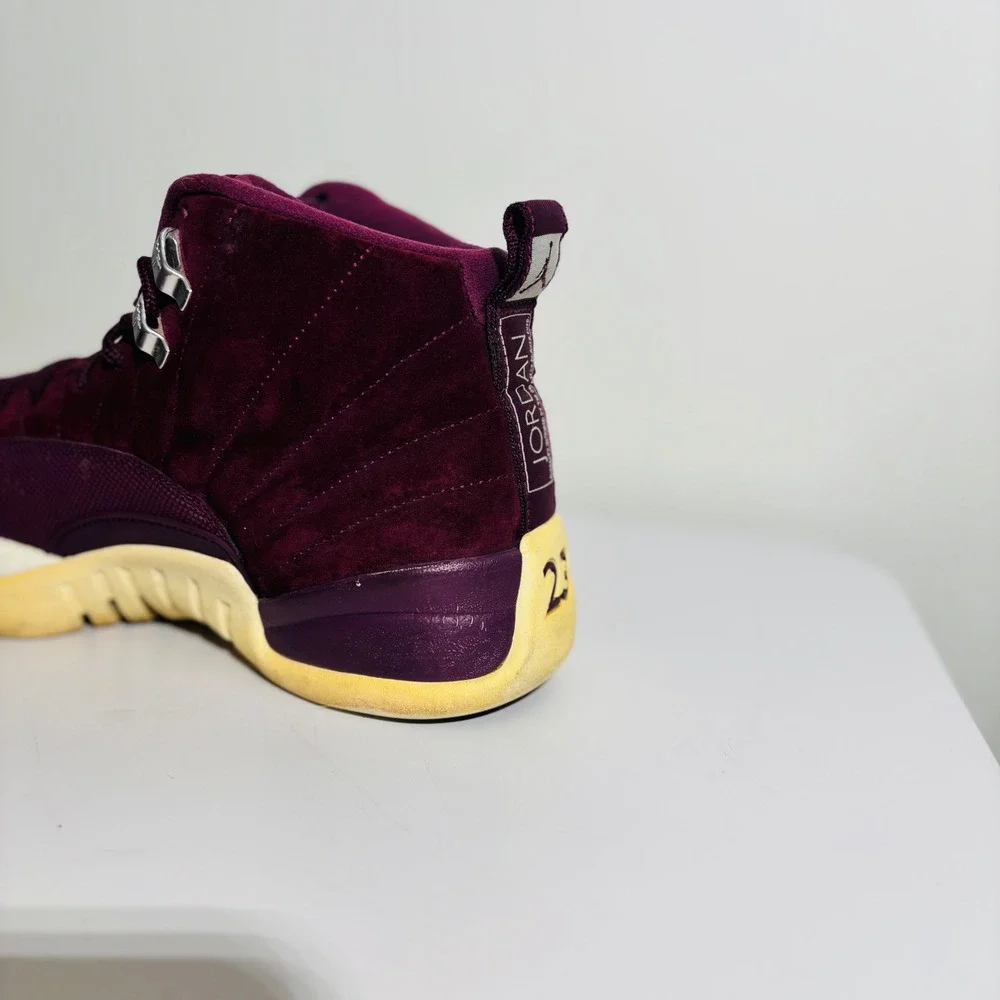 Nike Air Jordan 12 Retro BG Bordeaux Shoes‎ Sneakers 153265-617 Size 10